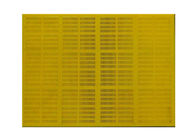 पॉलीयुरेथेन रबर वाइब्रेटिंग मेश स्क्रीन 20 ~ 80 मिमी मोटाई पीला रंग